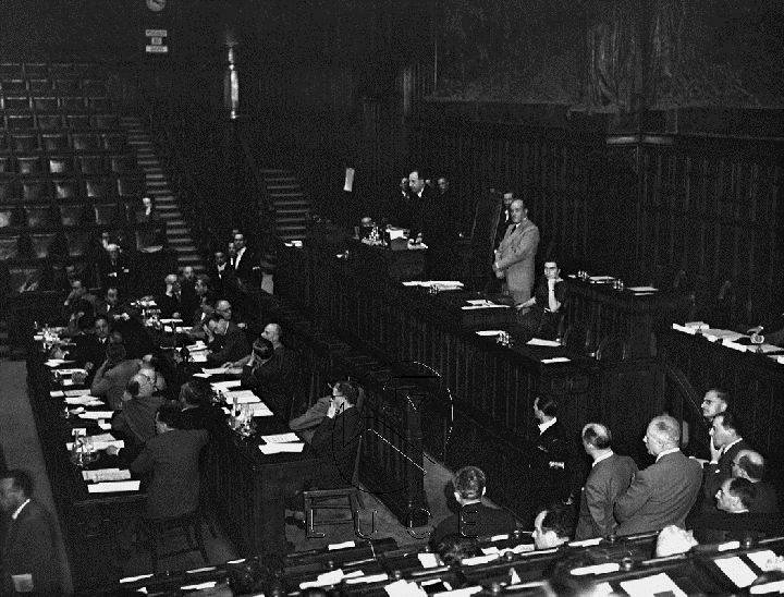 1946 Il discorso d'insediamento di Giuseppe Saragat come presidente dell'Assemblea Costituente