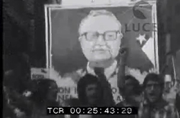 Roma: manifestazione di protesta contro l'uccisione di Salvatore Allende l'11 settembre 1973